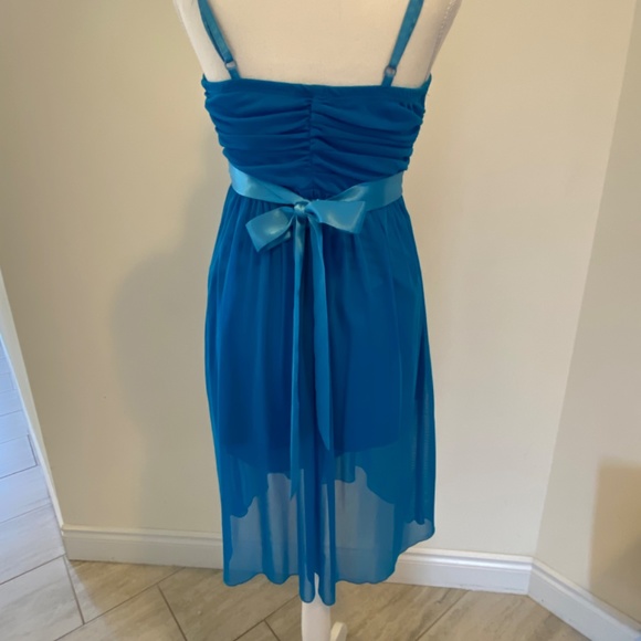 Le Chateau dark teal blue dress - Picture 3 of 3